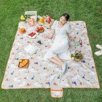 카터룸스 방수 피크닉 돗자리 아웃도어 매트, 사슴일러스트