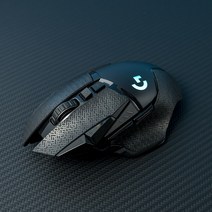 Topsky 마우스 스티커 Btl 땀 흡수 스티커 Logitech G502 영웅 Se 펑크 마우스 미끄럼 방지 스티커 유선 무선, 블랙 두꺼운, 하나
