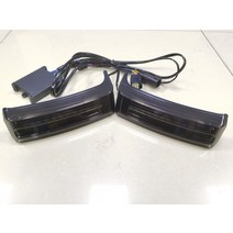 블랙 와이드 새들백 런 턴 시그널 브레이크 라이트 램프 할리 CVO 로드 스트리트 일렉트라 글라이드 FLHTC, 한개옵션0