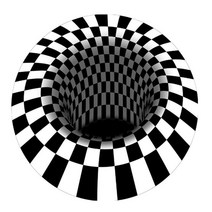 3D 지역 카펫 바닥 매트 3D 흑백 격자 무늬 라운드 러그 안티
