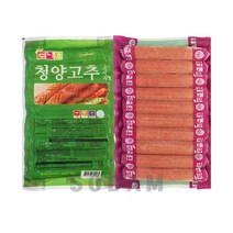 도나우 청양고추 소시지 1kg /냉동소세지 캠핑용 핫도그용, 청양고추소시지 1kgx10팩