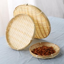 대나무 채반/대나무 소쿠리/전통소품/바구니/원형채반/부침개
