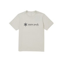 스노우피크 어패럴 S23MUFTS67 퀵드라이 베이직로고 반팔 티셔츠 라이트 베이지 _PJT0919, SNOWPEAK APPAREL M(95)