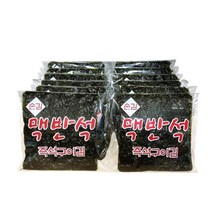 맥반석즉석구이김5봉 (6 등분 자른 김 발송) 입 소문으로 유명한 5일 장터 김 옛날 어머니 손맛, 5봉, 35 g