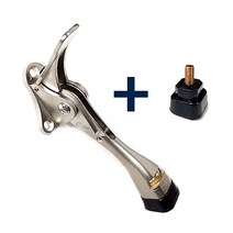 자동말굽 스토퍼+리필고무, 자동도어스토퍼(니켈무광)+리필고무