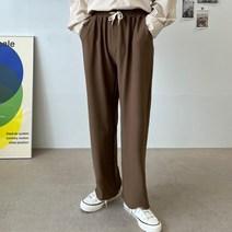 멋스러운 톤다운 가을색감 남성 와이드 밴딩팬츠 4색