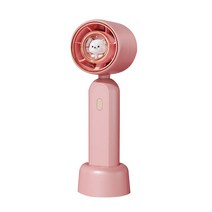 다렌 USB제트팬 미니 핸디선풍기 손풍기 스탠드, 휴대용 선풍기, 핑크-10000mAh 50H지속사용가능