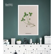 아이엠스톡 인테리어 액자 Lily Of The Valley 은방울꽃 화환 010 캔버스액자, 블랙원목