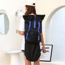 대용량 보드백 더블랩 수납가방 남녀 백팩 로드패널백 가드 캔버스백 서핑보드백, 블루