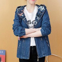 브이너스 넬즈-후드 데님 자켓