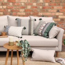 아망떼 그라나다 순면도비 타슬포인트 쿠션, 네이비 45x45