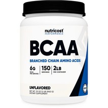 뉴트리코스트 Nutricost 무맛 2:1:1 BCAA 파우더 분지사슬 아미노산 900g, 4팩