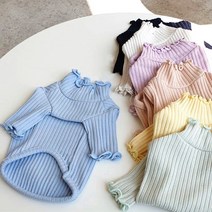 DFMEI 강아지 옷 이너 봄가을 고양이 애완 테디 소형견 곰보미 얇은 니트 봄담는다., DFMEI 블랙, S(권장체중 3-5근)