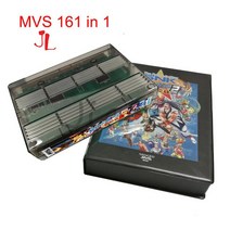 오락기 레트로 옛날오락기 가정용 오락실 게임기 Snk Neo Geo MVS 161 in 1 버전 2 게임 카트리지 쉘케이스 포함 SNK 아케이드 머신 콘솔 NEO 어댑터, game board and box