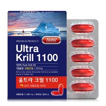 울트라 크릴 1100mgx30캡슐 남극크릴오일100% 뉴질랜드완제품, 1개, 1100mg