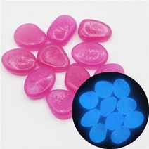 100 pcs300 pcs 글로우 자갈 빛나는 돌 글로우 홈 물고기 탱크 정원 장식 선물에 대 한 어두운 액세서리에서 빛나는 빛나는, 100개 전자
