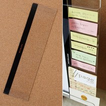 다있어여기 판 홀더 명함 서류 부착식 정리 문서 모니터 메모 꽂이 W7EC0CF, 1개, 1개