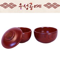 제수용품 물푸레 원목 복 반상기세트 밥그릇+국그릇, 단품