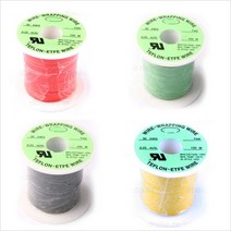 TEFLON 테프론 와이어 AWG 30 0.25MM 100M 절연 배선 점프, 5.검정색