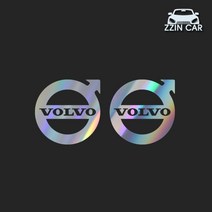 찐카 볼보 volvo 로고 차량용 데칼스티커 ZCG-48, 홀로그램
