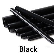 2pcs 길이 50CM O.D 20 ~ 110mm UPVC 파이프 물고기 탱크 수족관 배수 관개 물 공급 PVC 튜브 라인, O.D 110mm, Black