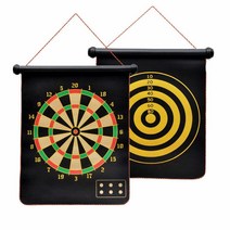 집콕 스포츠 게임 벽걸이 양면 자석핀 실내놀이 다트 가정용 대학생 중등용 아이방 방학, 1개, 마그네틱 롤다트세트(고급대형)