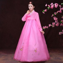 여성 한복 드레스 봄 여름 가을 이쁜 공연 무대 전통 의상 성인 명절 사극 자수 예쁜 요즘 여자 저고리 치마 원피스 women hanbok JX1835