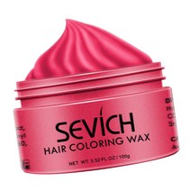 ST SHOP 임시 색깔 머리 왁스 머리 작풍 염료 자연적인 머리 색깔, 핑크, 100g, 다른