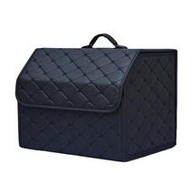 미카 그랜저IG 조립식형 인조가죽 자동차트렁크정리함 보관함 차량용품, 블랙