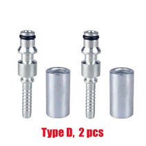 자동차 차량용 고압 세척기 세차 세차기 고압 세척기 호스 피팅 커넥터 Karcher K Lor AR Daewoo Black &, 04 2 pcs D