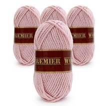 쎄비 프리미어 울 목도리 뜨개실 4p, 10639 베이비핑크