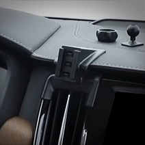 [트루파츠] 볼보 S90 2세대 차량용 휴대폰 거치대 브라켓 17mm 볼 마운트, S90(16년식-)_타입47-클립식, 17mm 볼 연장대