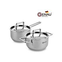 GENAU 제너 리베 스텐 냄비 16편수+18양수 2종