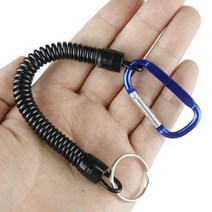 도매팜 3+3 다용도 스프링 밧줄 카라비너 낚시 등산 서바이벌, 3p+3p, 레드+골드