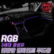 해신LED 올뉴K7전용 3세대 광섬유 해신RGB 엠비언트 무드등, 선택1.블루투스 통합제어 4M
