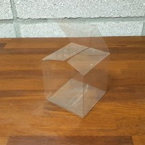 나이스팩 정사각형 PET 투명박스 13.5cm x 13.5cm 50장
