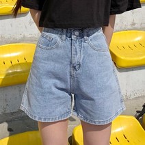 [필수숏팬츠] 써니데이 3부 데님 팬츠