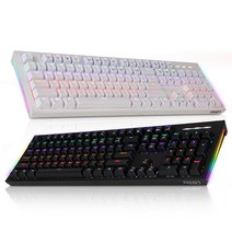 COX CK01 교체축 사이드 RGB 게이밍 기계식 키보드 (화이트)