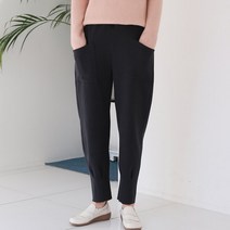 서빈 여성용 밑단 컷팅 기모안감 모직 배기팬츠[BC]