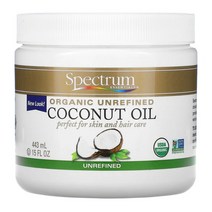 Spectrum 에센셜s 오가닉 코코넛 오일 비정제 443ml