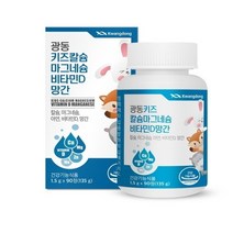 광동생활건강 - 광동 키즈 칼슘 마그네슘 비타민D 망간 1.5g x 90정, 1개