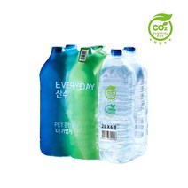 산수음료 에브리데이 산수 생수 (2L x12병 ECO-PET/무라벨 먹는샘물)