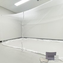 맘스필 국산 지퍼 사각모기장 세트, 화이트