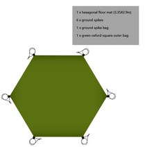 경량텐트 미니멀 야전 경량 백패킹 비박 휴대용 방수 접이식 야외 피크닉 매트 대형 캠핑 차양 텐트 패드 장비 4.1x4.1m, 330x290cm