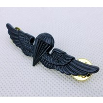 미국 해군 인감 낙하산 배지 날개 휘장 핀 블랙 브로치 armyshop2008, 한개옵션0