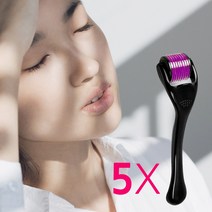 미세침롤러 MTS시술 이중턱살제거 얼굴형관리 처진볼살 리프팅 처진얼굴 볼처짐 (5개), 더마롤러 0.25mm (5개)