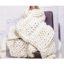 겨울담요 대형 왕뜨개 담요 자이언트얀 이불 블랭킷 점보얀 빅얀 블랑캣 청키 니트 직조 매트 던지기 의자 장식 따뜻한 원사 니트 홈 장식 사진 dropshipping