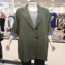 [아르테] 배색 린넨 롱 자켓 DLBPWJ260 KH