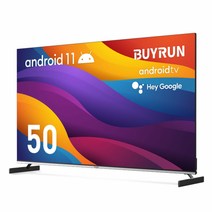 프리즘 바이런 50인치 4K UHD 구글 안드로이드11 스마트TV / ABC50G, 기사방문 스탠드설치