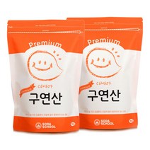 소다스쿨 프리미엄 구연산 1kg 2개, 1